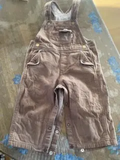 ミキハウス ブラウンオーバーオール ８０サイズ