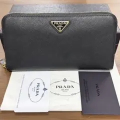 新品同様‼️ プラダ　PRADA 財布　長財布　サフィアーノ　ラウンドファスナーのサムネイル