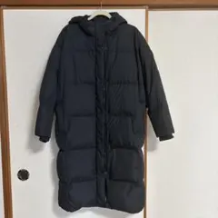 GAP フード付き　ロングダウンジャケット　ネイビー　濃紺