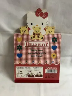 レア】平成初期レトロ ハローキティ メモ帳 - メルカリ