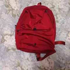 レッド シンプル リュック