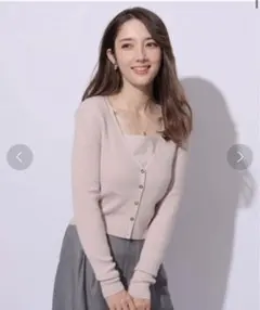 新品】アプワイザーリッシェ　ラメコンパクト配色アンサンブル