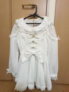 LIZLISA トリプルリボンフリルセットアップホワイト