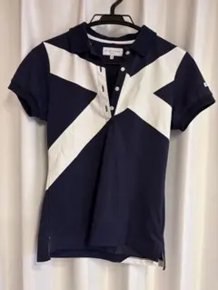 St ANDREWS レディース ゴルフ ポロシャツ ネイビー ホワイトのサムネイル