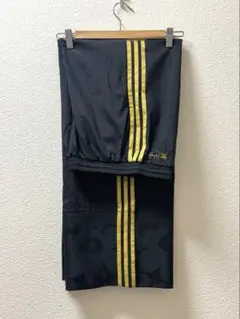 サテン ワイドパンツ