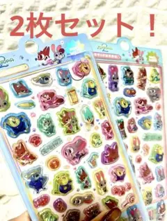 【24時間以内発送】Disney ズートピア2 立体シール2枚セット