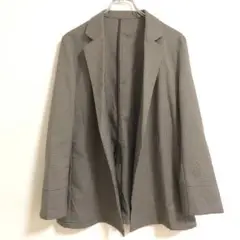 【良品】Visジャケット　薄いブラウン　ボタン無し　オーバーサイズa3742