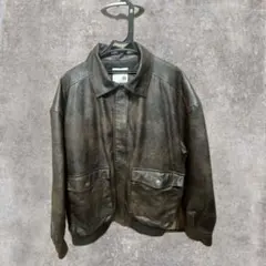 ブラウンレザージャケット ブルゾン