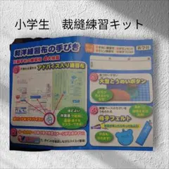 【教材】新学社　小学校5年　和洋練習布の手びき　裁縫練習用　新品　裁縫練習