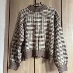 INGNI チェック柄 長袖ニット