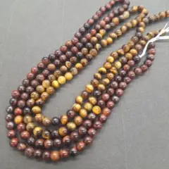 お買い得！天然石　タイガーアイ4㎜ 二連セット　　No.382