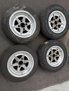 旧車 ロンシャン 13インチ 6J 6.5J 4H114.3 +12 +6 ★中古品★ 4本! 2151