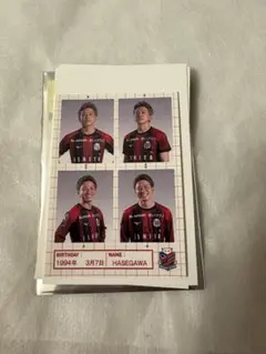 北海道コンサドーレ札幌　証明写真風ステッカー　長谷川竜也