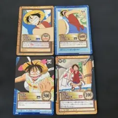 ミラクルバトルカードダス ワンピース ルフィ 4枚セット - メルカリ