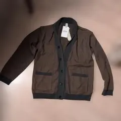TAKEO KIKUCHI ショールカラー カーディガン ブラウン Lのサムネイル