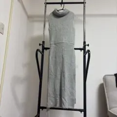 FRAY I.D ノースリーブニットワンピース グレー