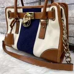 MK マイケルコース 2wayレザーハンドバッグ トートショルダーバック 革鞄