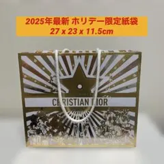 Dior ショッパー ゴールド 2025年ホリデー限定 ディオール　ショップ袋