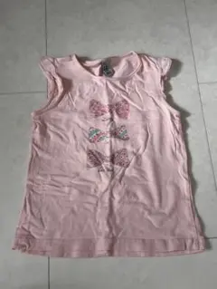 ピンク ノースリーブタンクトップ 110cm