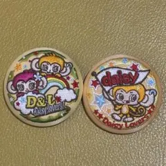 ナルミヤキャラクターズ刺繍缶バッジビスケット　2点セット