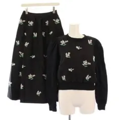 chesty チェスティ花柄スウェット　セットアップ