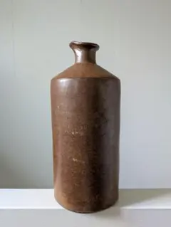 イギリス アンティークボトル インク瓶 陶器 花瓶/古道具 蚤の市 骨董