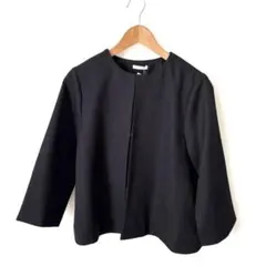 GLACIER ブラック ノーカラージャケット　未使用