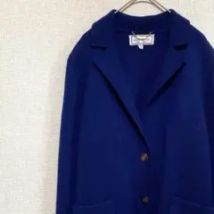 CONFECTION テーラードジャケット ニット 毛100% ポケット付き