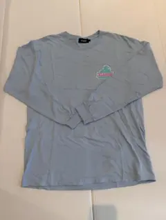 XLARGE 水色 ロゴプリント Tシャツ L