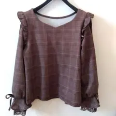 INGNI 袖割れシアートップスM