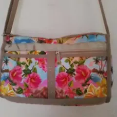 レスポートサック　ショルダー　花柄