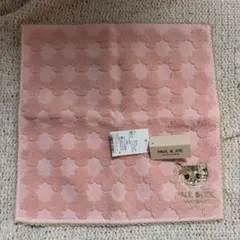 PAUL & JOE 猫刺繍 タオルハンカチ