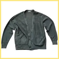 メルカリ便 即購入ＯＫ GU ウォッシュドVネックカーディガン L グレー