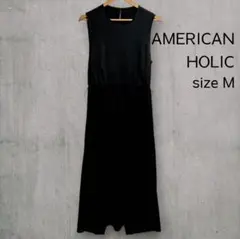 アメリカンホリック AMERICANHOLIC 着回し黒ワンピ M