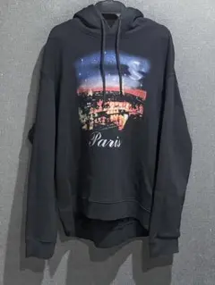 BALENCIAGA PARIS バレンシアガ　グランジパーカ　フーディ　短丈 23AW】BALENCIAGA ロゴ フーディ Paris Moon UpsideDown