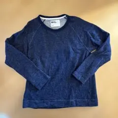 MHL. ネイビー トレーナー Lサイズ
