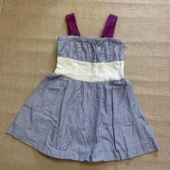 ユニクロアンダーカバー　ストライプワンピース　130