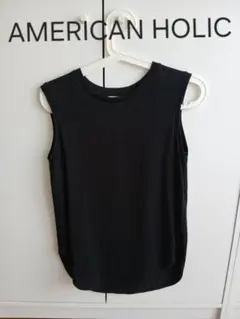 AMERICAN HOLIC ノースリーブ ブラックのサムネイル