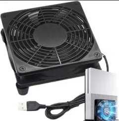 ＾USBファン 12cm 静音 電源スイッチ付き 冷却クーラーPC 冷却ファンのサムネイル