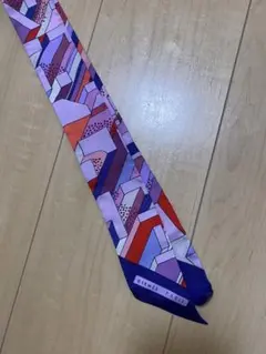 HERMES ツイリー スカーフ パープル ピンク ボーダー - メルカリ