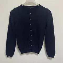 MACPHEE ボタン付きカーディガン ウール ダークネイビー 1
