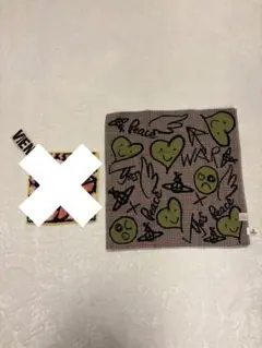 【希少・極美品】ヴィヴィアンウエストウッド ハンカチ 2枚セット ドクロ オーブ