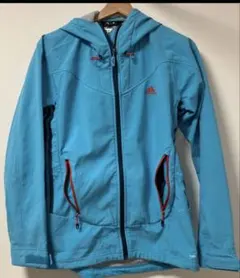 adidas 水色 フード付きジャケット