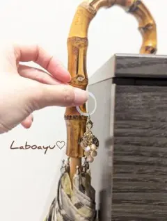 ゆみりんさま専用　アンブレラマーカー〈天然石・セピア葡萄〉