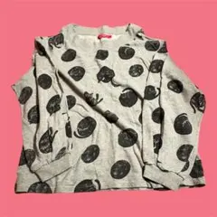 graniph 猫とドットプリント 長袖トップス Lady F