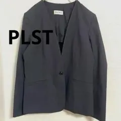 PLST プラステ　美品　リネンブレンド カラーレスジャケット ネイビー　Mのサムネイル