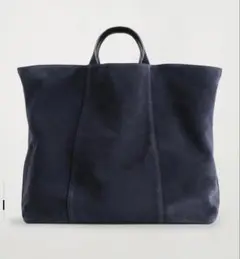 新品未使用 COSコンバーチブルトートバッグ　ネイビー 本革 2025年AW