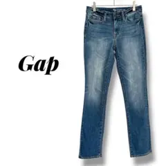 【ギャップ】ストレートデニム　レディース　ジーンズ　ストレッチ　シンプル