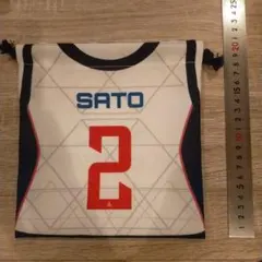 佐藤淑乃　巾着　NECレッドロケッツ 非売品 2