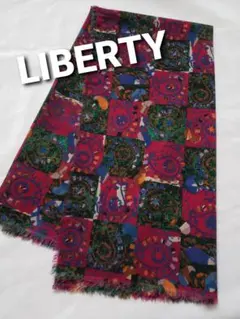 LIBERTY　 大判ストール 　ウール100％ 約127×127cm　英国製